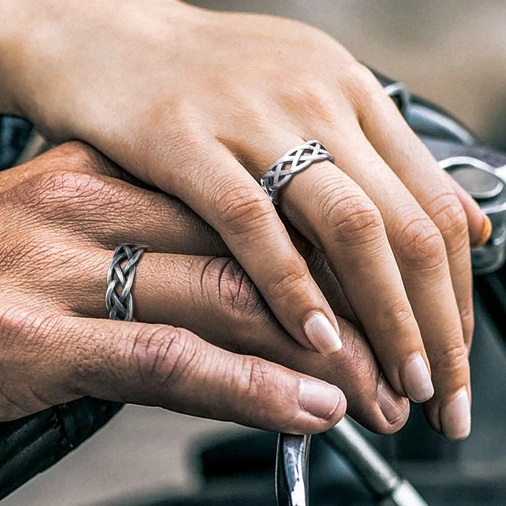 Irish Celtic Knot Band Ring Stainless Steel for Men Women sold by FaithHeart product image thumbnail 5