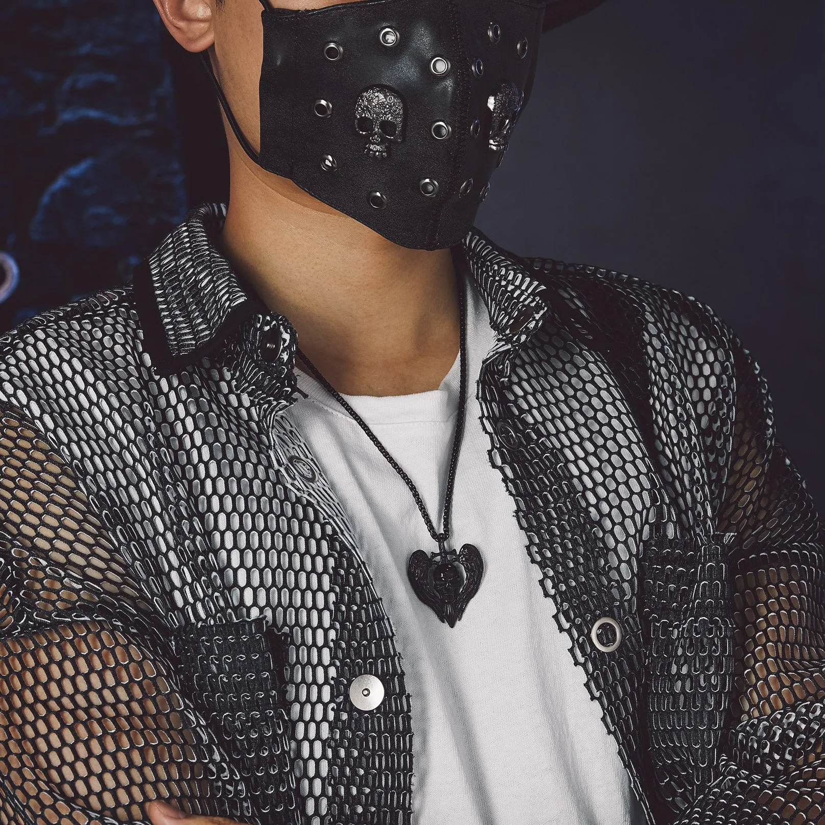 Gothic Sword Wings Skull Pendant Necklace for Men sold by FaithHeart product image thumbnail 3