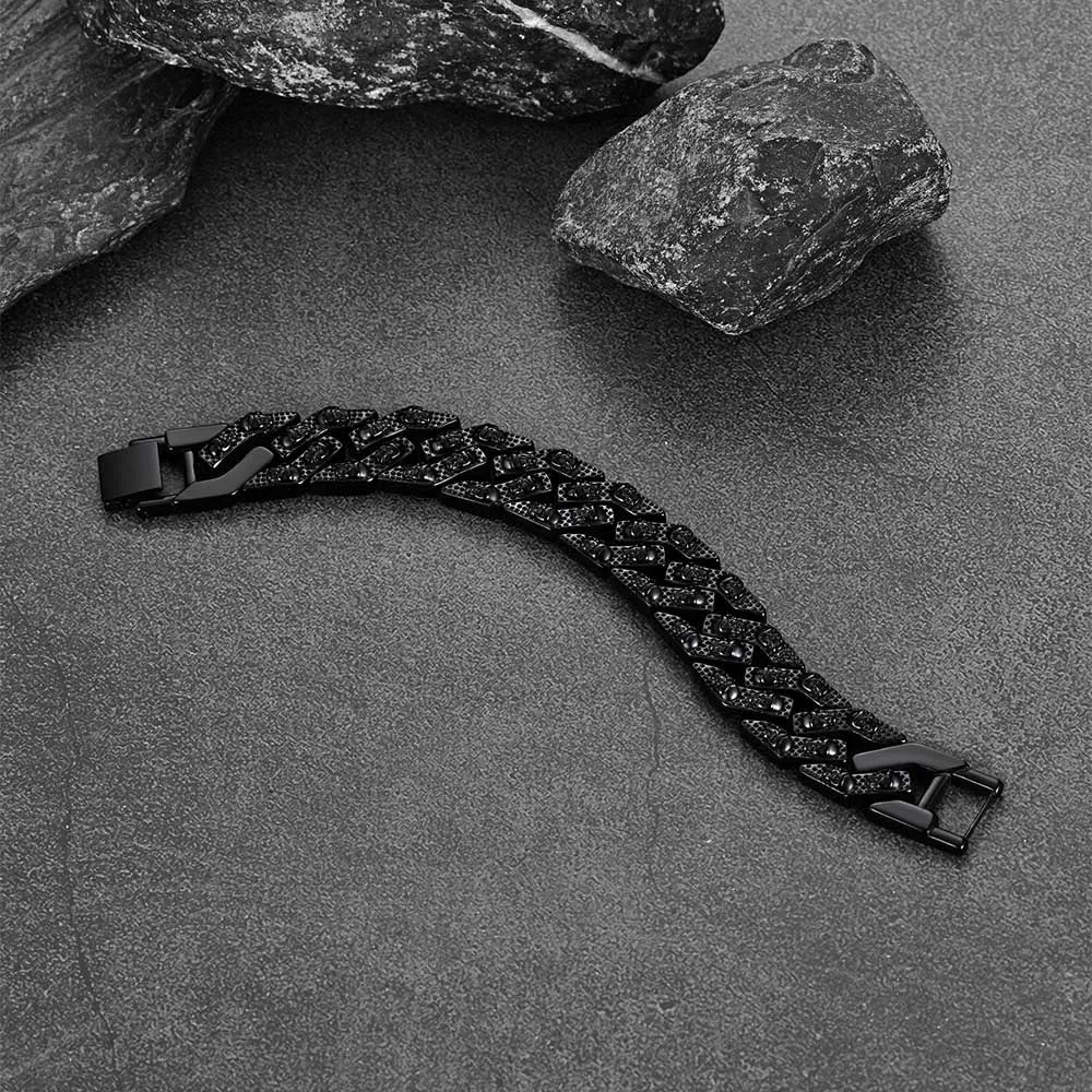 Gothic Chunky Skull Chain Bracelet Stainless Steel for Men sold by FaithHeart product image thumbnail 5