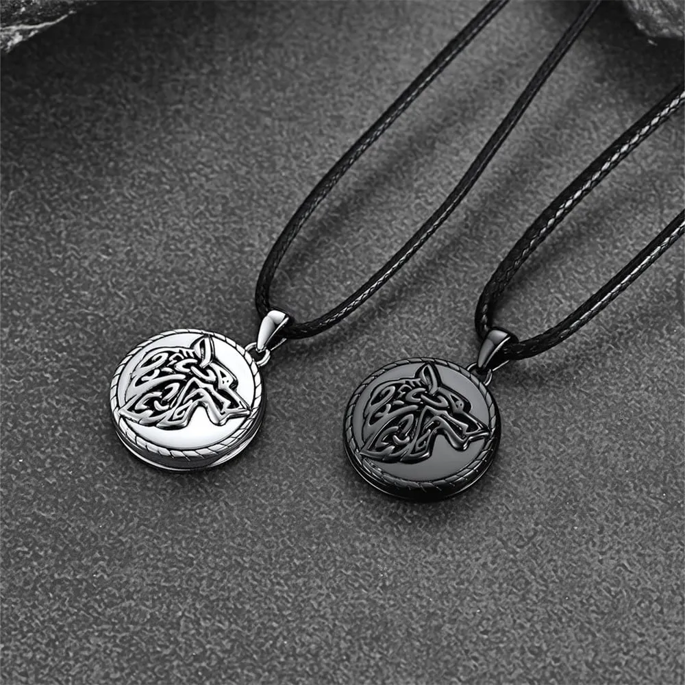 Custom Viking Wolf Locket Necklace with Picture Inside sold by FaithHeart product image thumbnail 3