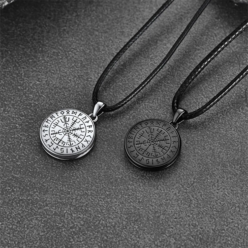 Personalized Photo Locket Necklace with Viking Compass for Men sold by FaithHeart product image thumbnail 4