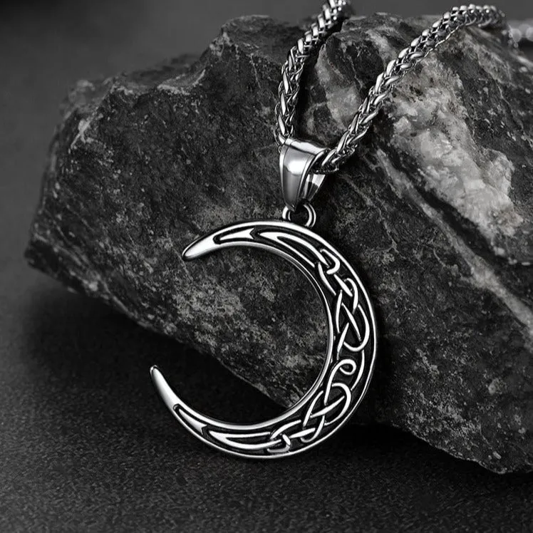 Flash Sale Celtic Crescent Moon Necklace For Men/Women sold by FaithHeart product image thumbnail 5