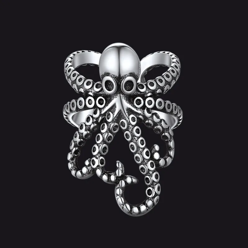 Sterling Silver Octopus Ear Cuff Earring for Men 1PC sold by FaithHeart
