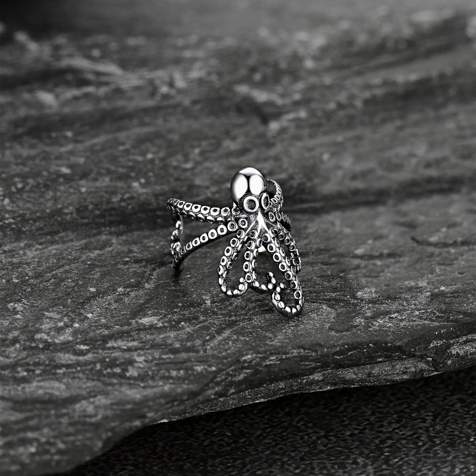 Sterling Silver Octopus Ear Cuff Earring for Men 1PC sold by FaithHeart product image thumbnail 4