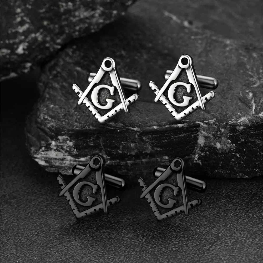 Masoinc Freemason Cufflinks For Men sold by FaithHeart product image thumbnail 3