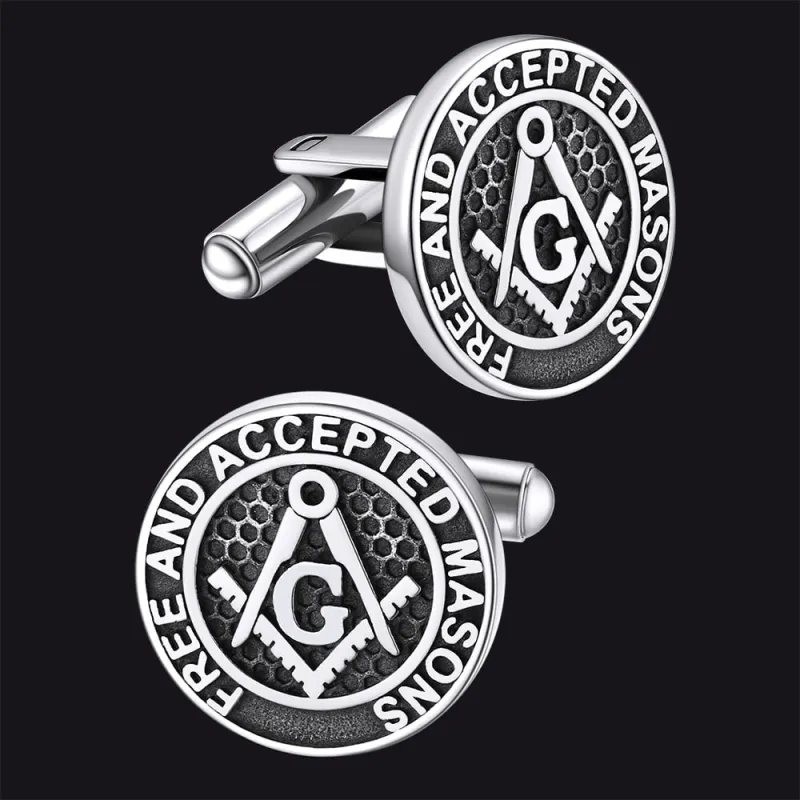 Freemason Masonic Cufflinks Amulet For Men sold by FaithHeart