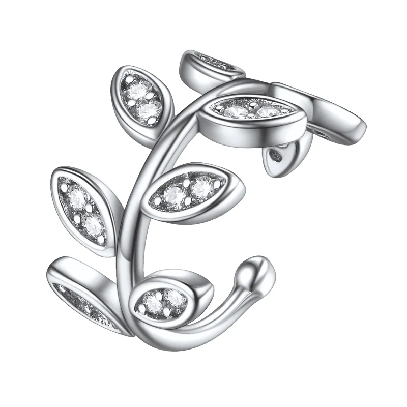 925 Sterling Silver Clip on Cartilage Zircon Ear Cuff Earrings 1PC sold by FaithHeart