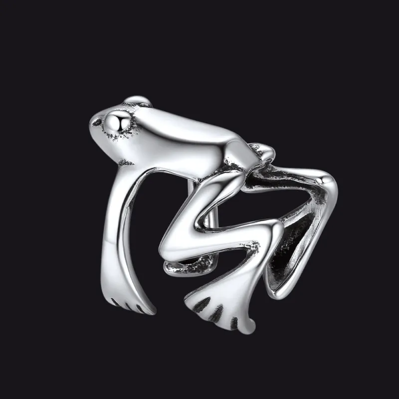 925 Sterling Silver Frog Ear Cuff Cartilage Earrings 1PC sold by FaithHeart