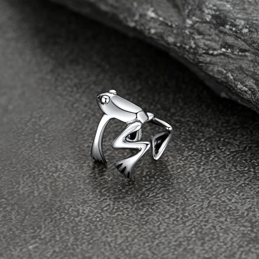 925 Sterling Silver Frog Ear Cuff Cartilage Earrings 1PC sold by FaithHeart product image thumbnail 3