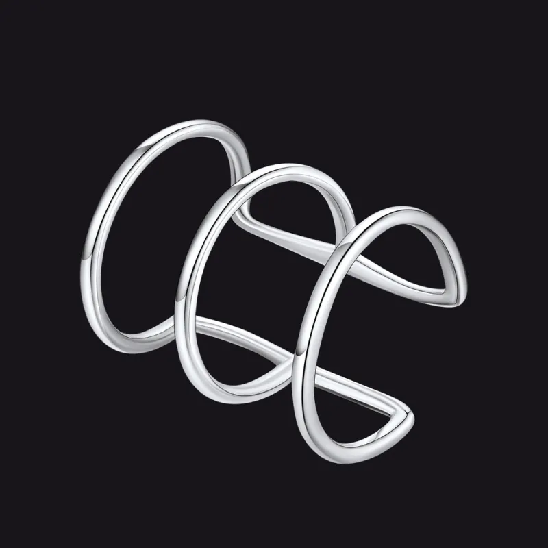 Sterling Silver Cartilage Ear Cuff Wrap Earrings 1PC sold by FaithHeart