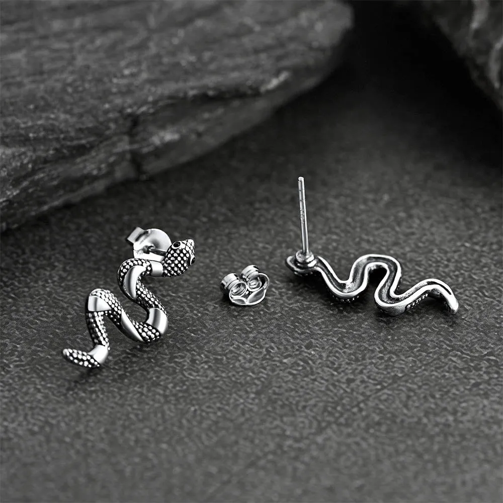 Flash Sale Sterling Silver Winding Snake Earrings Studs sold by FaithHeart product image thumbnail 4