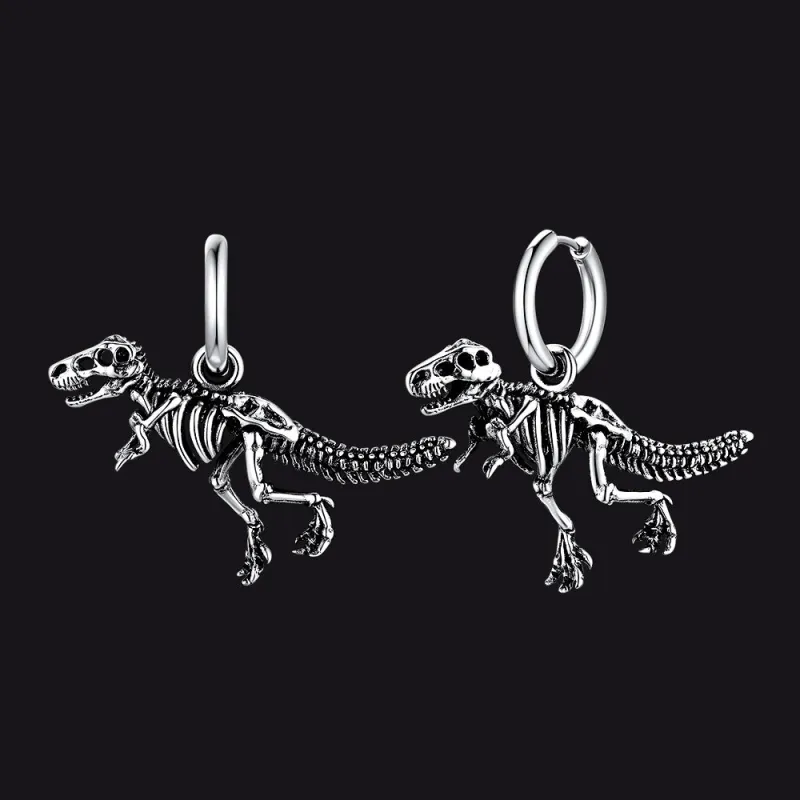 T-Rex Dinosaur Earrings for Men Women sold by FaithHeart