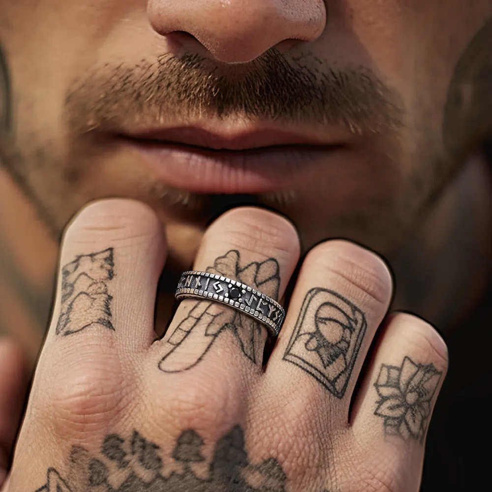 Sterling Silver Black Onyx Celtic Ring for Men sold by FaithHeart product image thumbnail 2