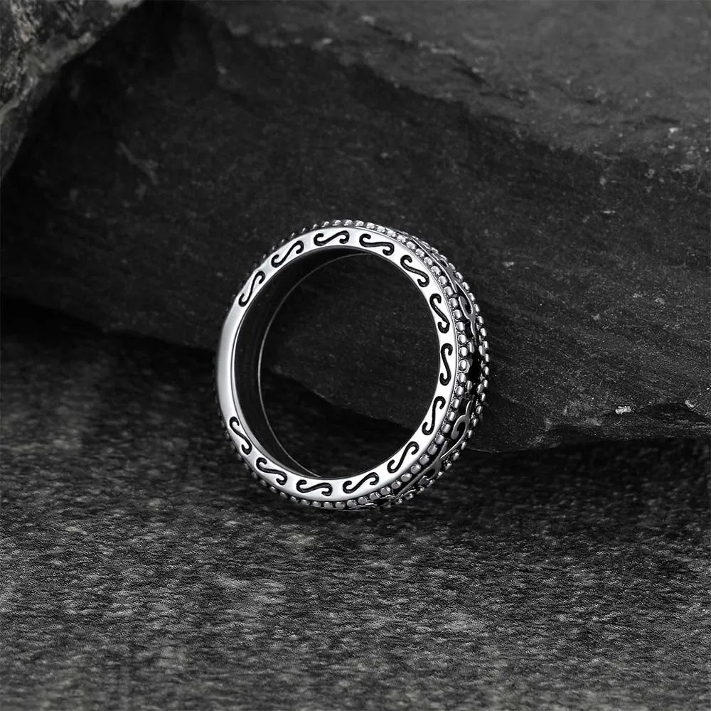 Sterling Silver Black Onyx Celtic Ring for Men sold by FaithHeart product image thumbnail 5