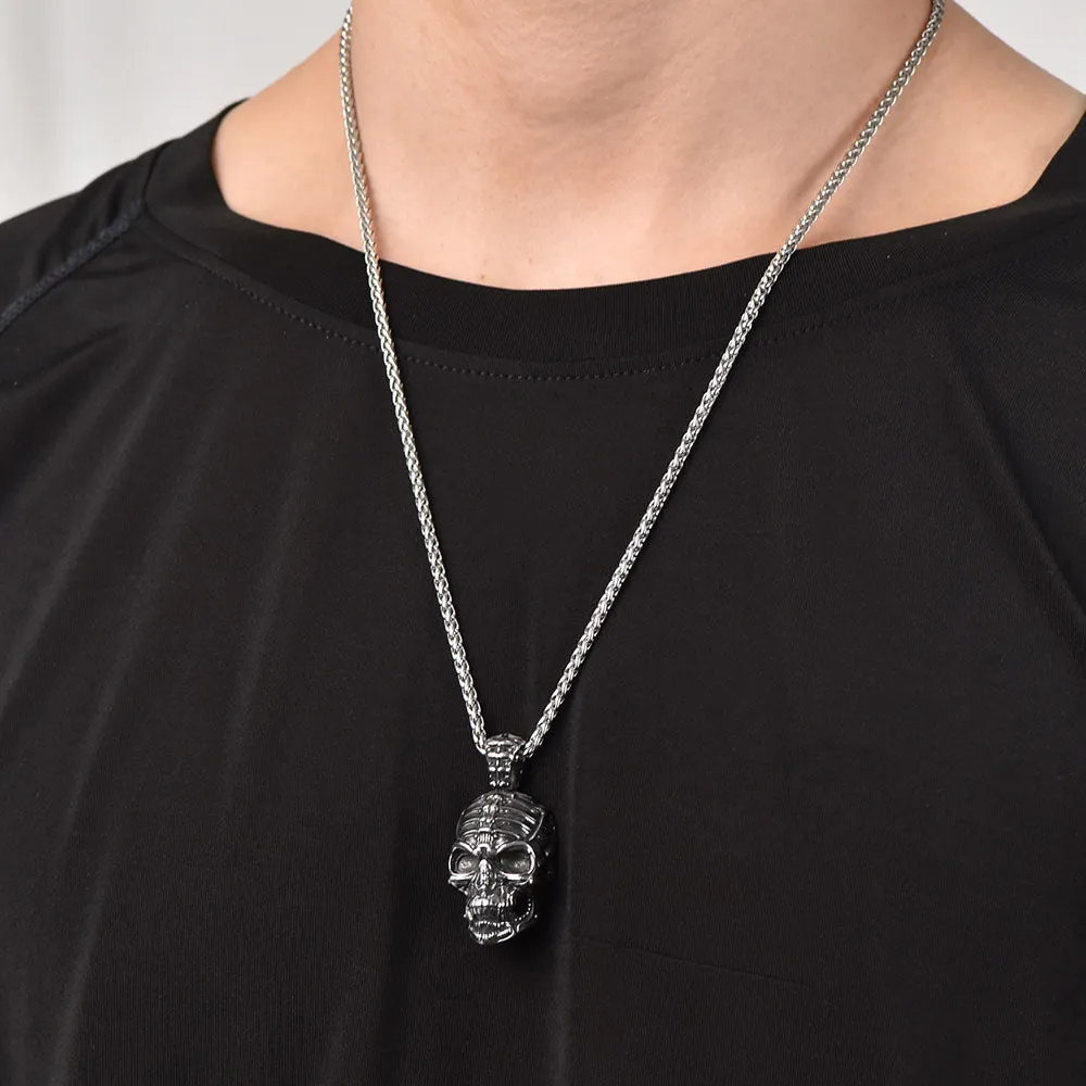 Gothic Skull Necklace Pendant for Men sold by FaithHeart product image thumbnail 2