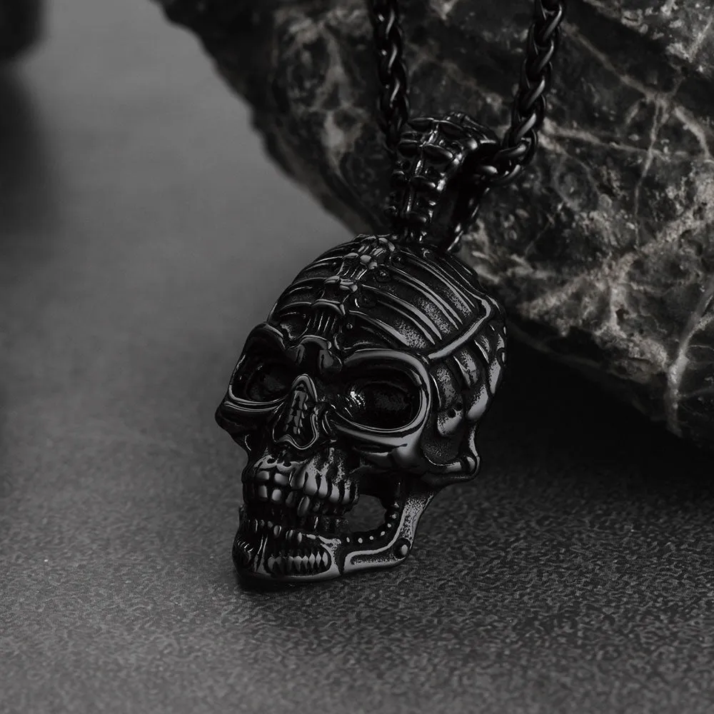 Gothic Skull Necklace Pendant for Men sold by FaithHeart product image thumbnail 5