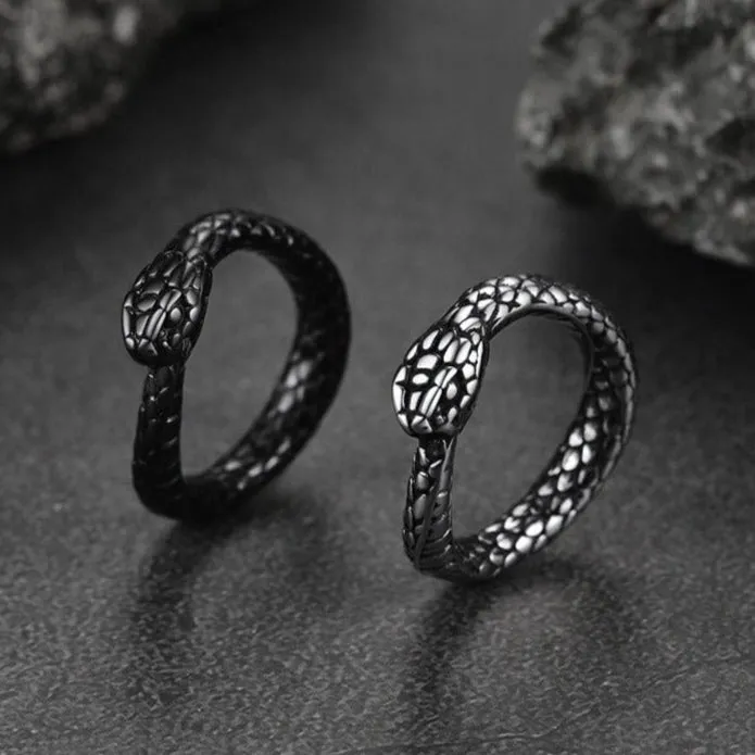 Stainless Steel Midi Snake Band Ring for Men Women sold by FaithHeart product image thumbnail 4