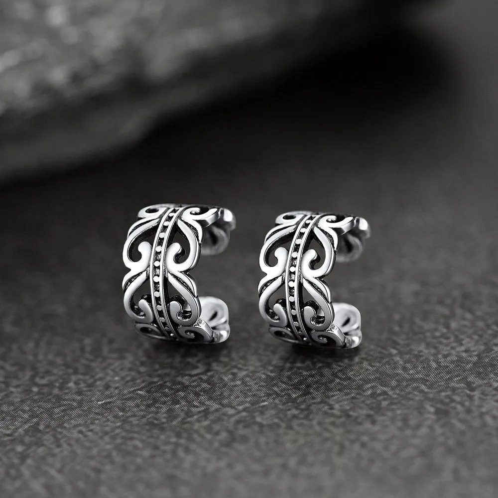 Silver Celtic Ear Cuff Earrings for Men Women sold by FaithHeart product image thumbnail 3