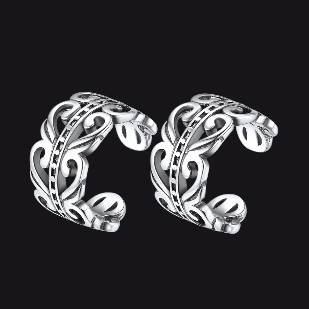 Silver Celtic Ear Cuff Earrings for Men Women sold by FaithHeart