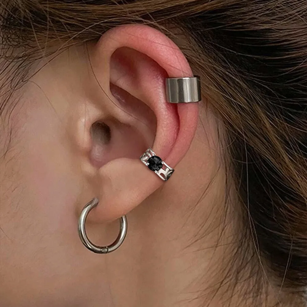 Sterling Silver Celtic Birthstone Ear Cuffs Earrings for Men Women sold by FaithHeart product image thumbnail 4