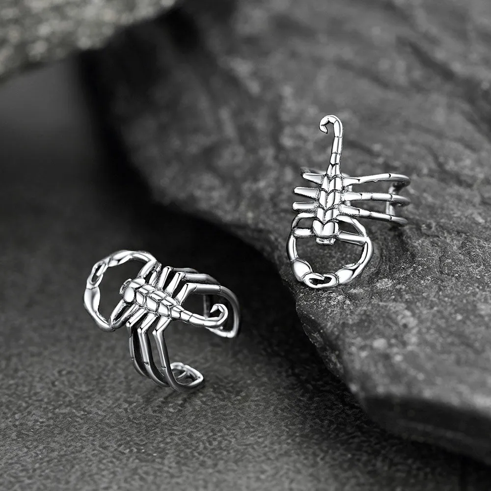Sterling Silver Scorpion Ear Cuff for Men sold by FaithHeart product image thumbnail 5