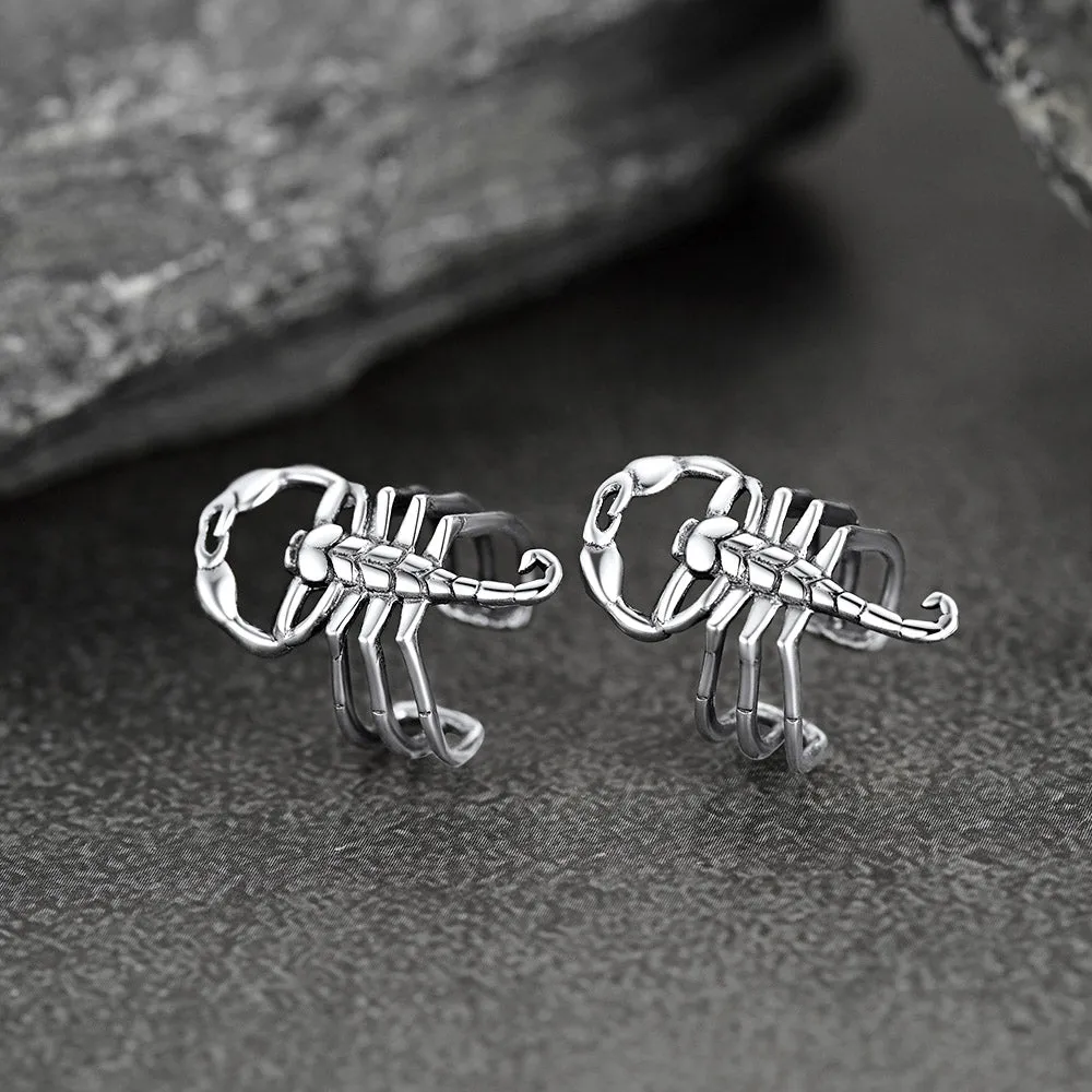 Sterling Silver Scorpion Ear Cuff for Men sold by FaithHeart product image thumbnail 3