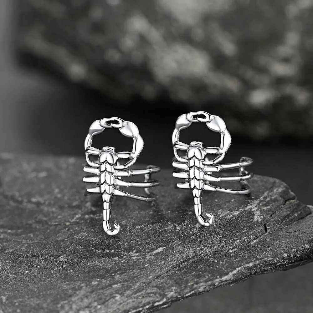 Sterling Silver Scorpion Ear Cuff for Men sold by FaithHeart product image thumbnail 4