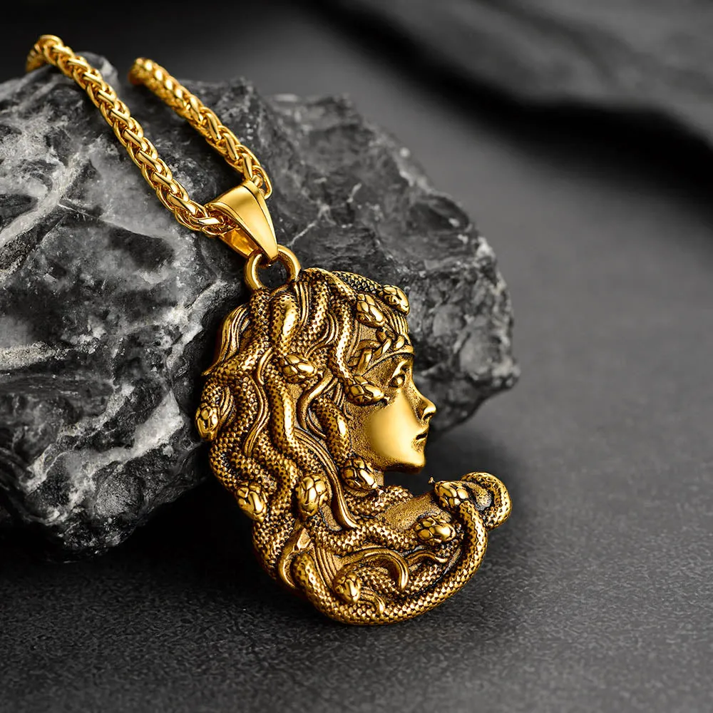 Greek Mythology Medusa Pendant Necklace Stainless Steel sold by FaithHeart product image thumbnail 5