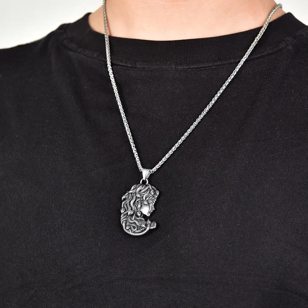 Greek Mythology Medusa Pendant Necklace Stainless Steel sold by FaithHeart product image thumbnail 2