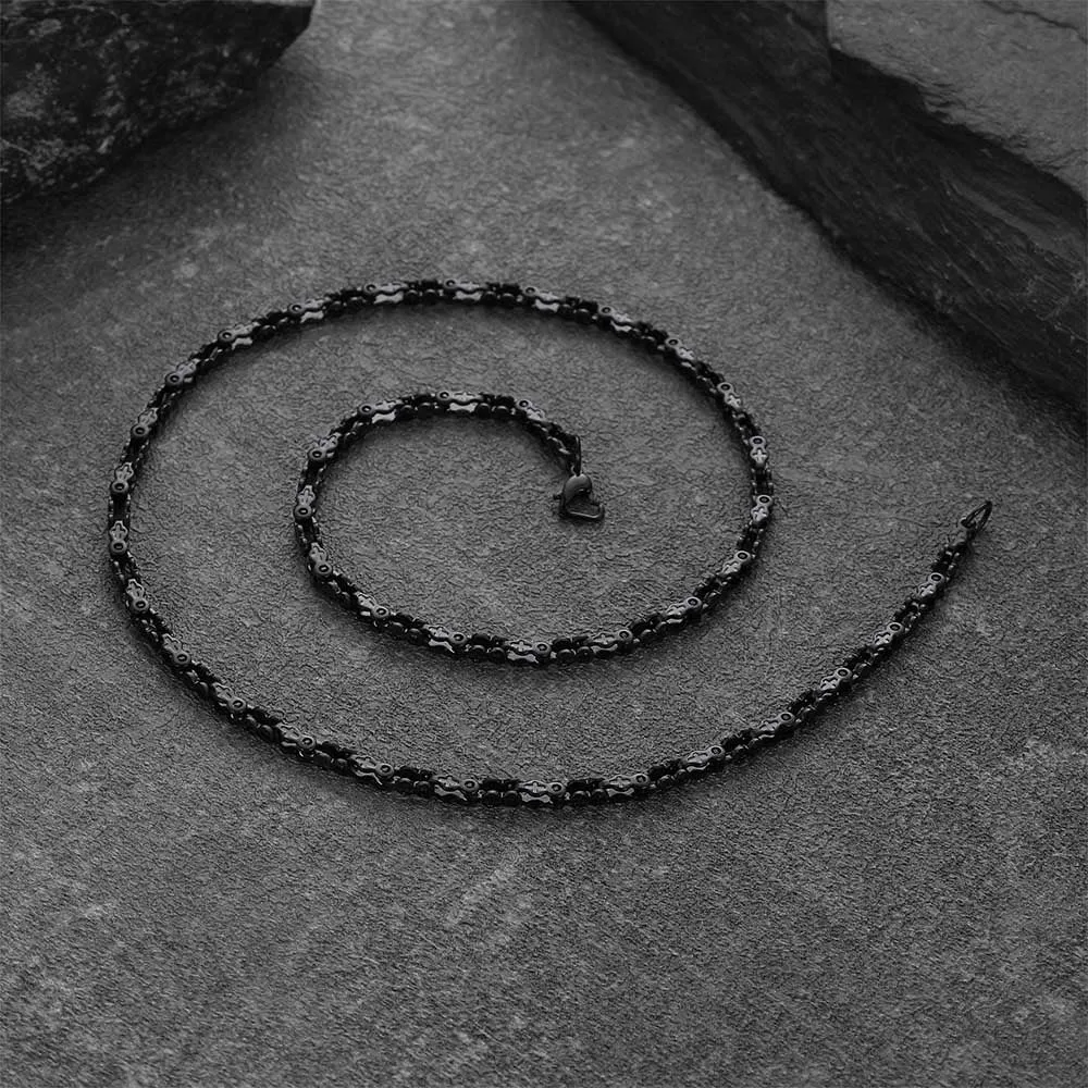 Stainless Steel Biker Chain Necklace with Cross for Men sold by FaithHeart product image thumbnail 5