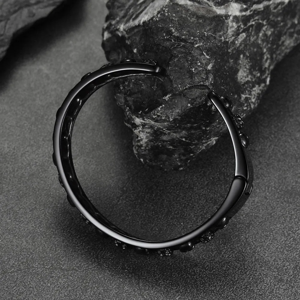 Skull Cuff Bracelet Gothic Punk Bangles for Men sold by FaithHeart product image thumbnail 5