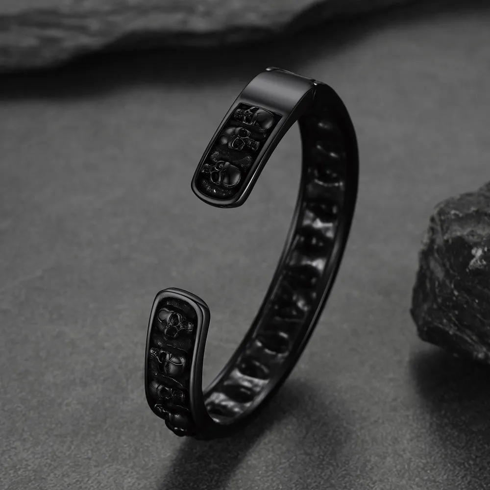 Skull Cuff Bracelet Gothic Punk Bangles for Men sold by FaithHeart product image thumbnail 4
