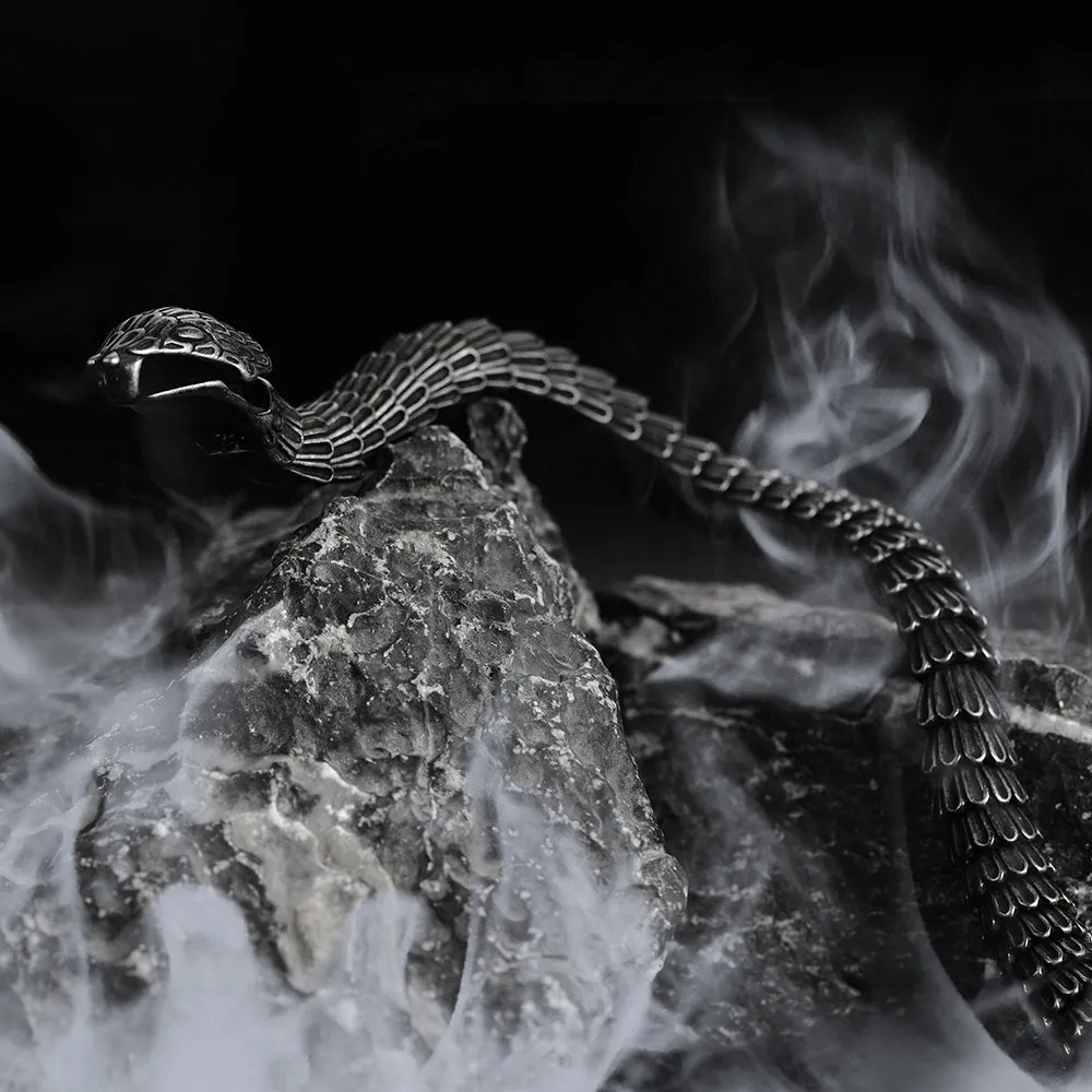 Viking Snake Jörmungandr Bracelet Stainless Steel Bangle Bracelet sold by FaithHeart product image thumbnail 5