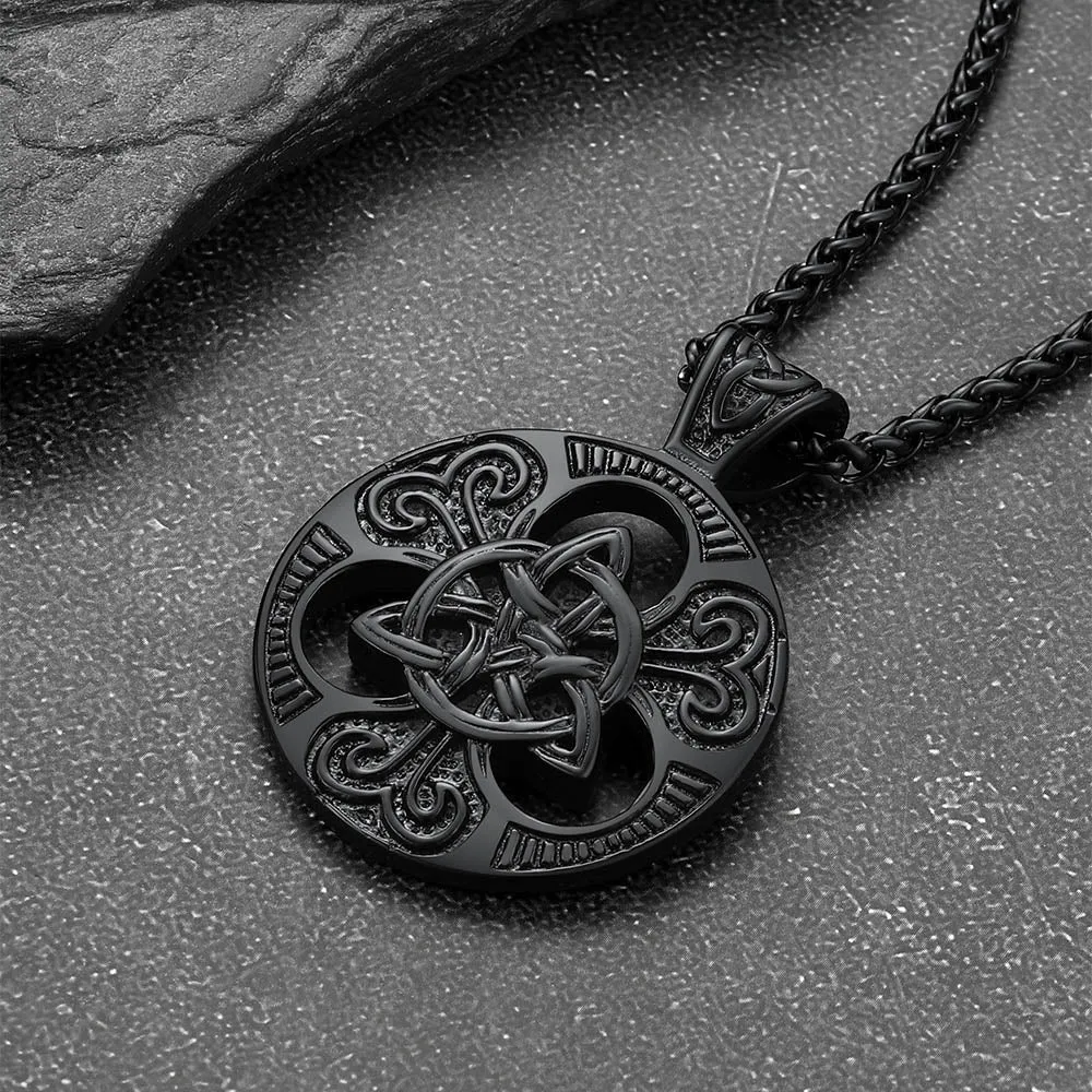 Vintage Celtic Trinity Knot Necklace Amulet Pendant for Men sold by FaithHeart product image thumbnail 5