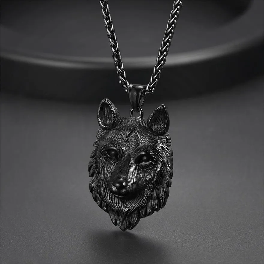 Viking Wild Wolf Pendant Necklace Norse Jewelry For Men sold by FaithHeart product image thumbnail 5