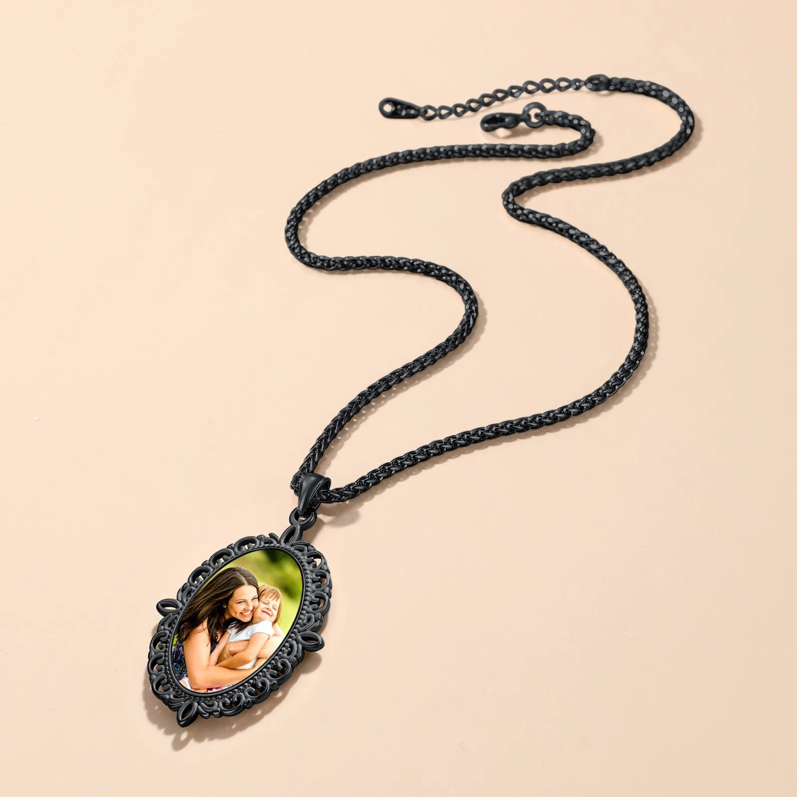 Vintage Personalized Double-side Picture Necklace for Men Women sold by FaithHeart product image thumbnail 5