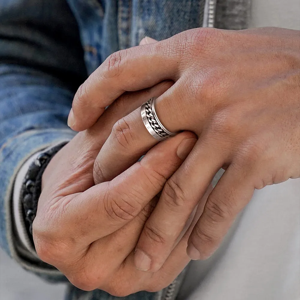 Viking Spinner Fidget Anxiety Ring for Men Women sold by FaithHeart product image thumbnail 3