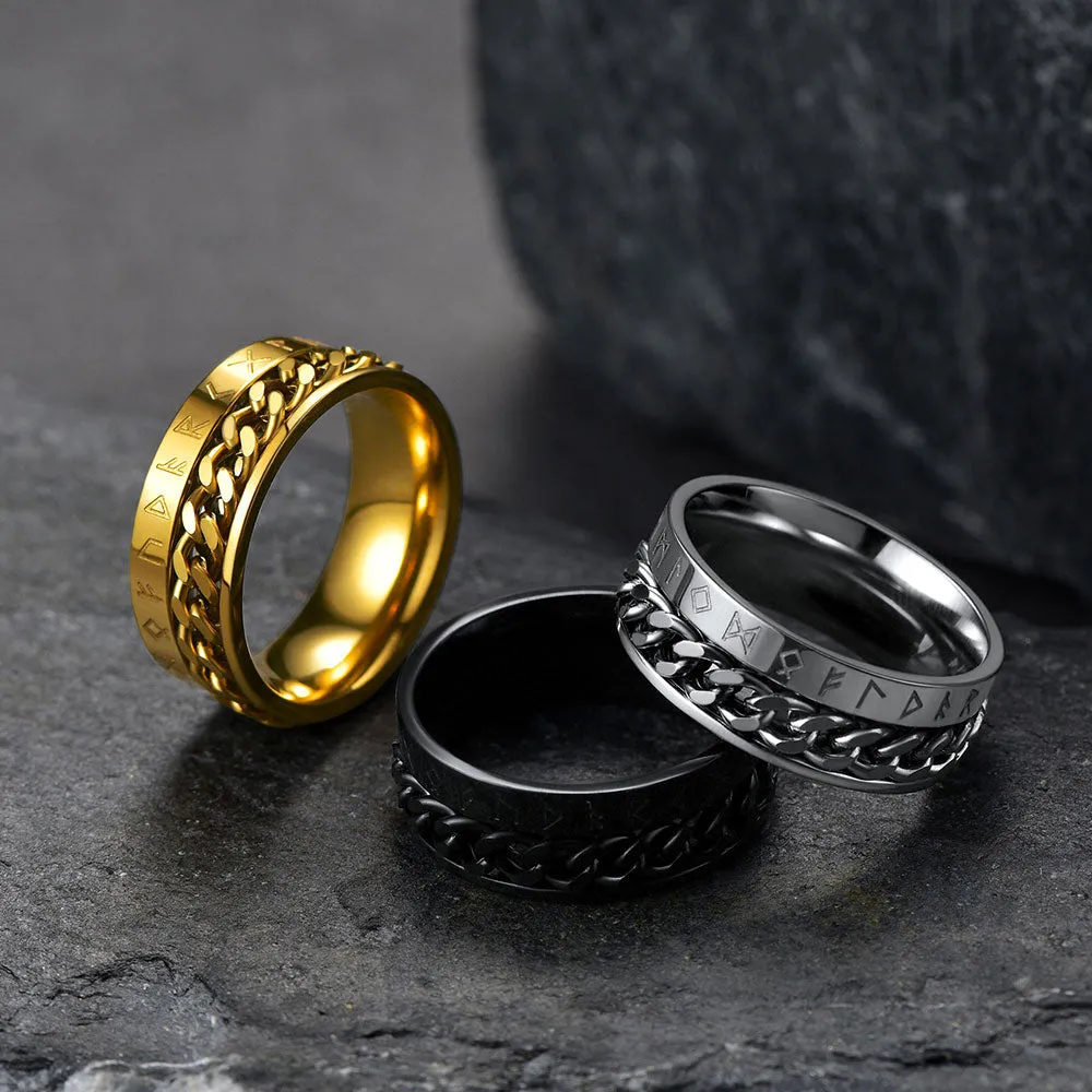 Viking Spinner Fidget Anxiety Ring for Men Women sold by FaithHeart product image thumbnail 4