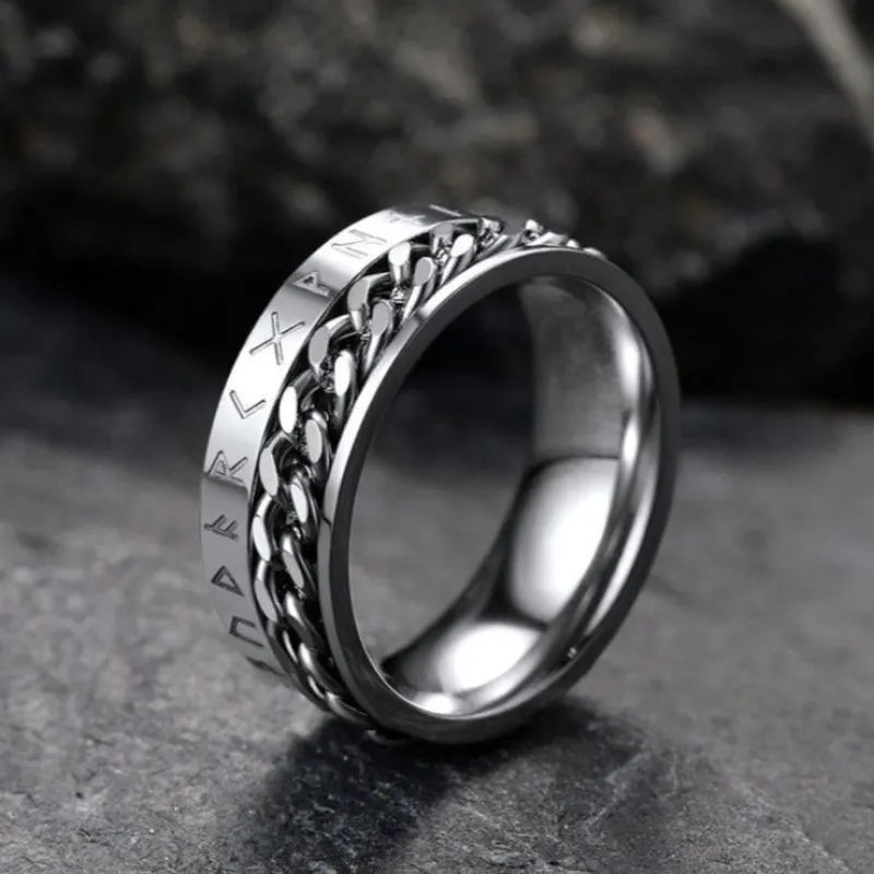 Viking Spinner Fidget Anxiety Ring for Men Women sold by FaithHeart