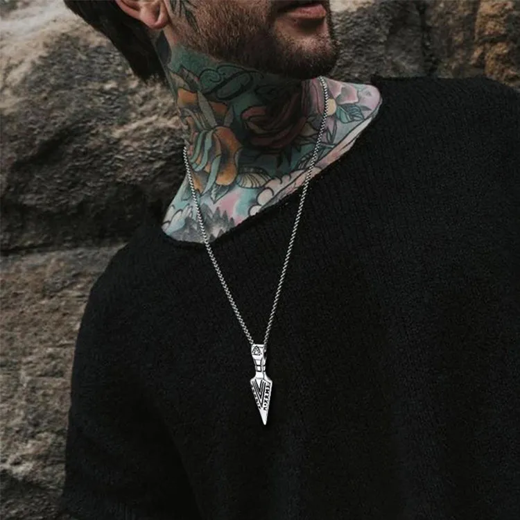 Viking Odin Gungnir Sword Necklace with Runes For Men sold by FaithHeart product image thumbnail 2