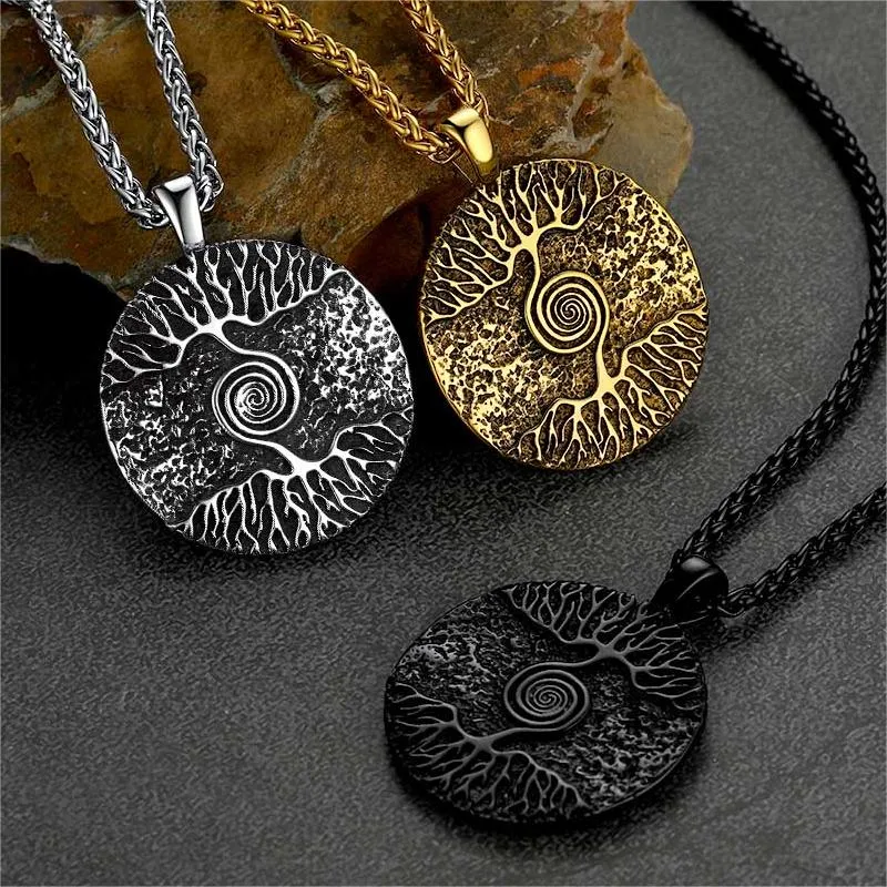 Viking Tree of Life Pendant Necklace for Men sold by FaithHeart product image thumbnail 2