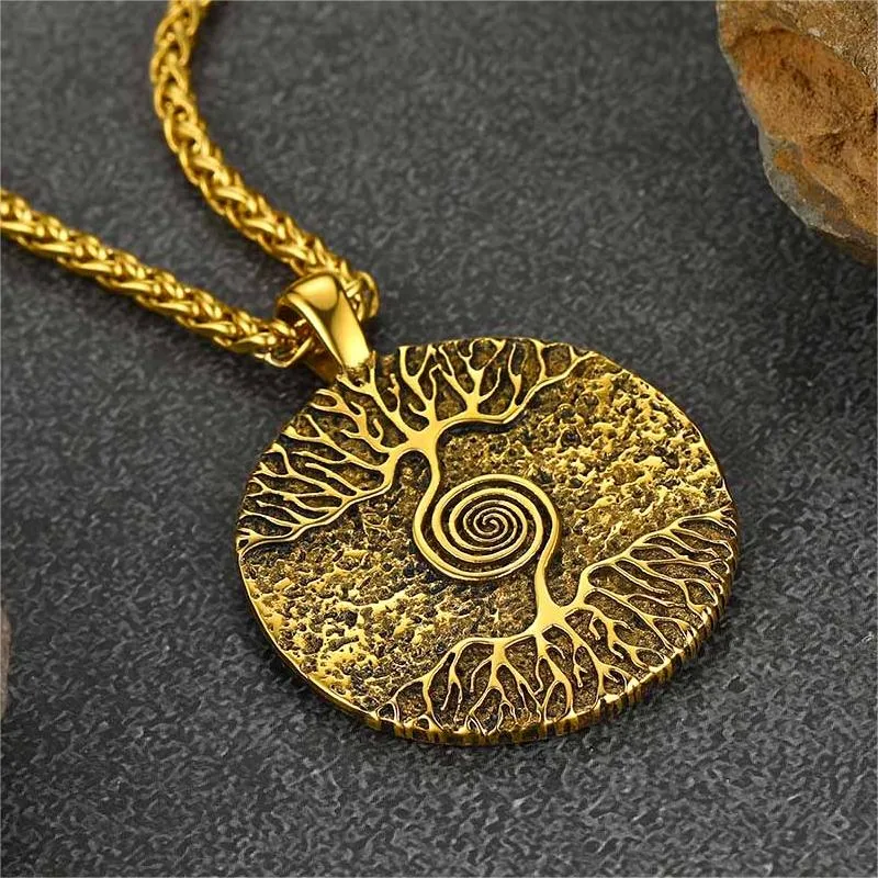 Viking Tree of Life Pendant Necklace for Men sold by FaithHeart product image thumbnail 4