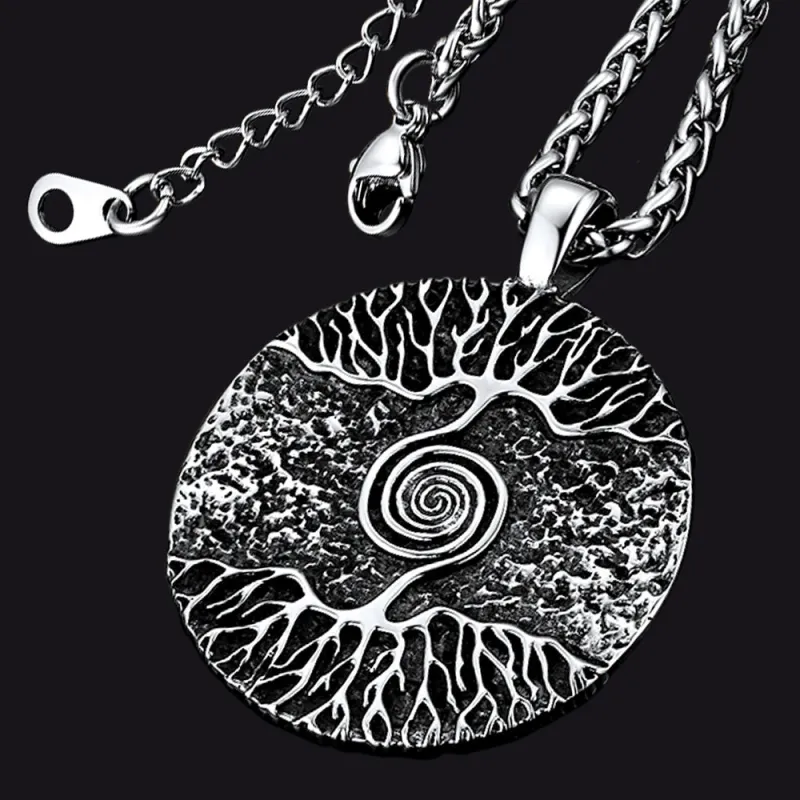 Viking Tree of Life Pendant Necklace for Men sold by FaithHeart