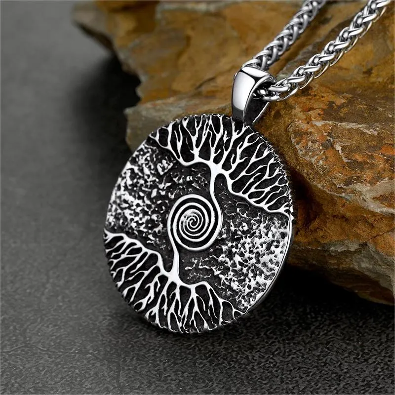 Viking Tree of Life Pendant Necklace for Men sold by FaithHeart product image thumbnail 3