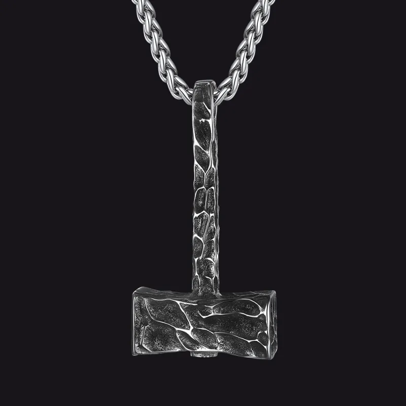 Viking Mjolnir Thor's Hammer Necklace For Men sold by FaithHeart