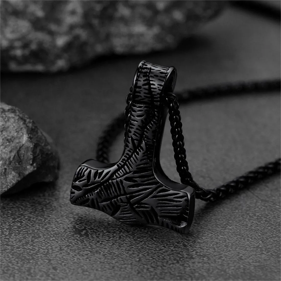 Flash Sale Viking Thor's Hammer Necklace Mjolnir Pendant For Men sold by FaithHeart product image thumbnail 5