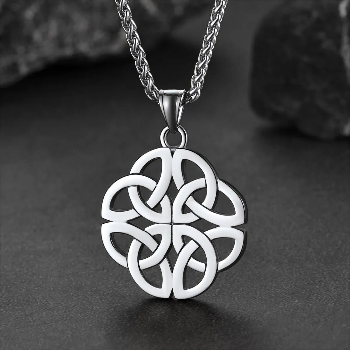 Irish Celtic Knot Necklace For Men sold by FaithHeart product image thumbnail 3