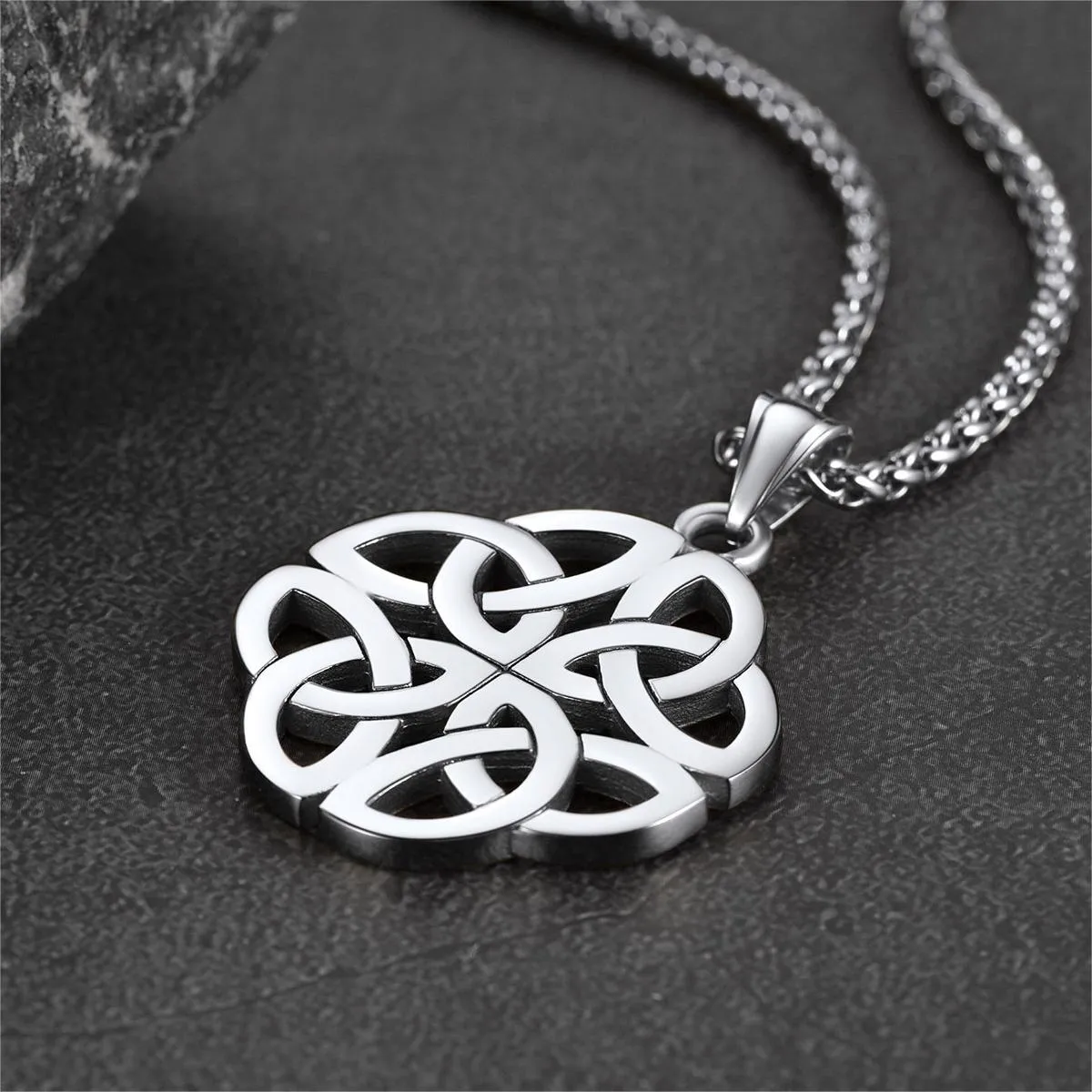 Irish Celtic Knot Necklace For Men sold by FaithHeart product image thumbnail 4