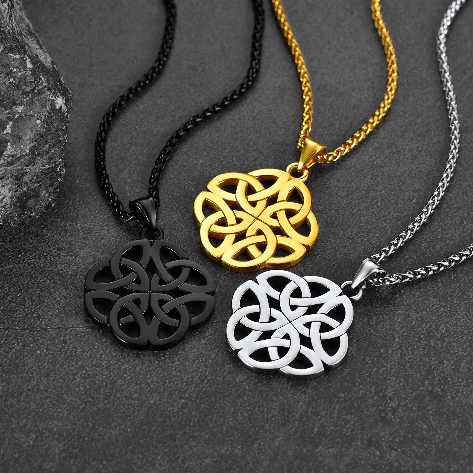 Irish Celtic Knot Necklace For Men sold by FaithHeart product image thumbnail 2