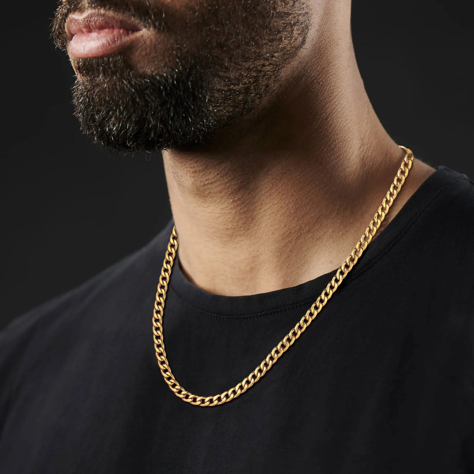 Sturdy Cuban Link Chain Necklace Lobster Clasp For Men Women sold by FaithHeart product image thumbnail 2